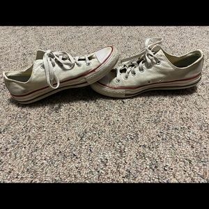 White low-top Converse